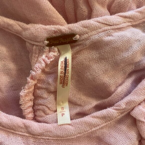 Free People Adler Mini Dress Tunic Bleached Mauve Size Small - Picture 14 of 16